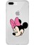 Apple iPhone 7 Plus Uyumlu Kapak Minnie Mouse Tasarımlı Şeffaf Silikon Kılıf 1
