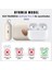 Airpods Pro 2.nesil Kılıf Süslü Kalp Desenli Bej 3