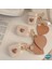 Airpods Pro 2.nesil Kılıf Süslü Kalp Desenli Bej 5