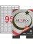 HB-1095 30MM. x 12MM. Beyaz Laser Etiket 1