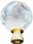 Kristal Sarı Ayak 40 mm Kulp ( 5 Adet ) 2