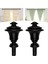 2 Adet Perde Çubuk Finials Pencere Arıtma Donanımı Oturma Odası Için Ev 6 # Schwarz (Yurt Dışından) 1