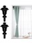 2 Adet Perde Çubuk Finials Pencere Arıtma Donanımı Oturma Odası Için Ev 6 # Schwarz (Yurt Dışından) 4
