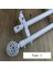 Teneffüs Braketi Perde Demiryolu Desteği Sonuçlar Perde Kutup Braketi 22MM ## 1 Tip 1 - Tip 1 - Beyaz (Yurt Dışından) 5