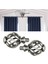2x Perde Çubuk Finials Pencere Tedavisi Ofis Banyo Odası Için Değiştirme Gümüş Hollow Out (Yurt Dışından) 3