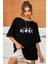 Moon Phases Baskılı T-Shirt 1