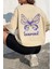 Butterfly & Letter Graphic Tasarım T-Shirt 1