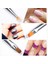 7pcs Tırnak Sanatı Tasarım Polish Fırça Kalem Astar 3D Akrilik Uv Jel Çizimi Için Set (Yurt Dışından) 2