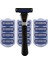 Shave J7 Kartuşlu Tıraş Makinesi + 12 Adet Kartuş Jilet -5 Bıçaklı 1