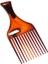 Plastik Afro Saç Seçme Kuaförlük Kıvırcık Saç Fırçası Salon Stil Fırçası (Yurt Dışından) 3