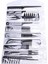 10PCS Pro Salon Saç Stil Kuaförlük Berber Fırça Taraklar Seti +12 Klipler (Yurt Dışından) 3