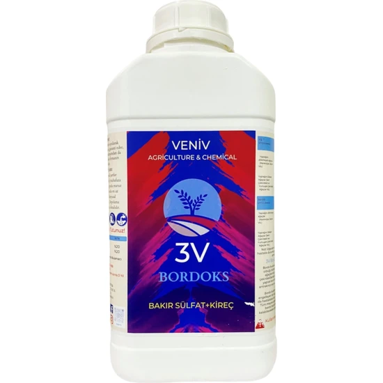 Veniv 3V Bordoks -Bordo Bulamacı 5l (%10 Bakır Sülfat + Kireç)