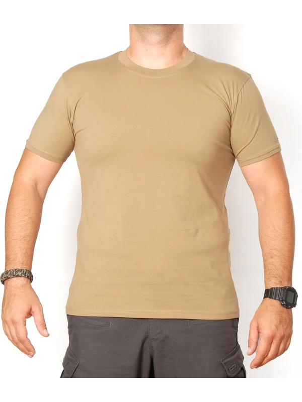 Yds T-Shirt Pro -Bej (Nefes Alabilir Pamuklu T-Shirt)