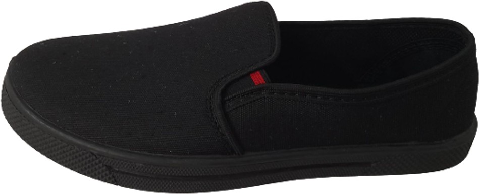 Emek Unisex Siyah Keten Ayakkabı görsel 4