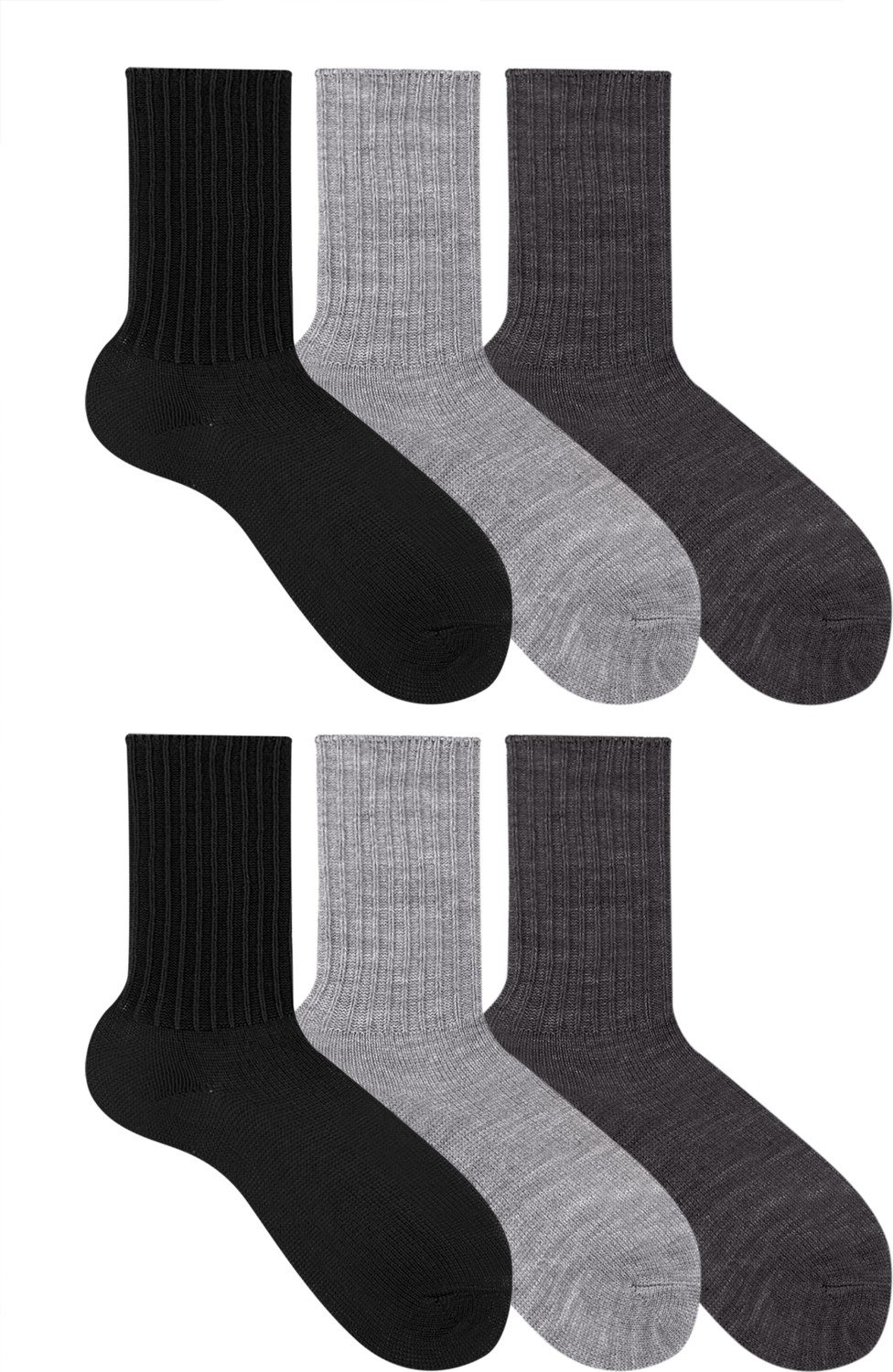 Ozzy Socks 6'lı Kadın Düz Uyku Çorabı Soft Touch Akrilik Malzeme Dinlendirici Etkili görsel 3