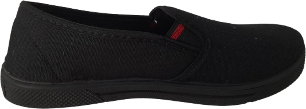 Emek Unisex Siyah Keten Ayakkabı görsel 5