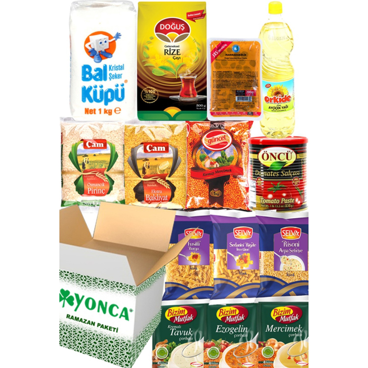 Ramazan Erzak Yardım Paketi Kolisi 2020 14 Parça No3 Fiyatı