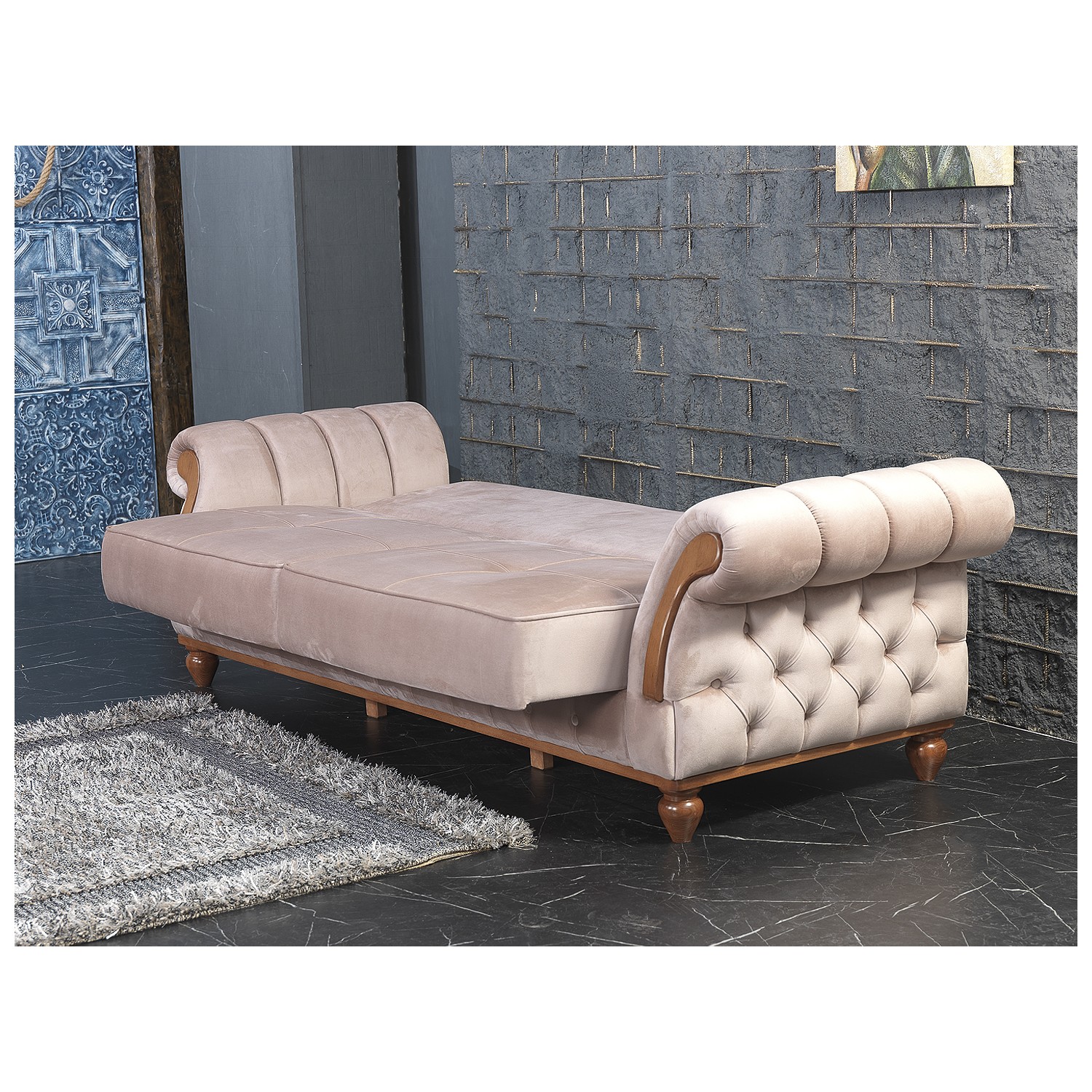 İzmir Alinda Mobilya Retro Salon Takımı Fiyatı Taksit Seçenekleri