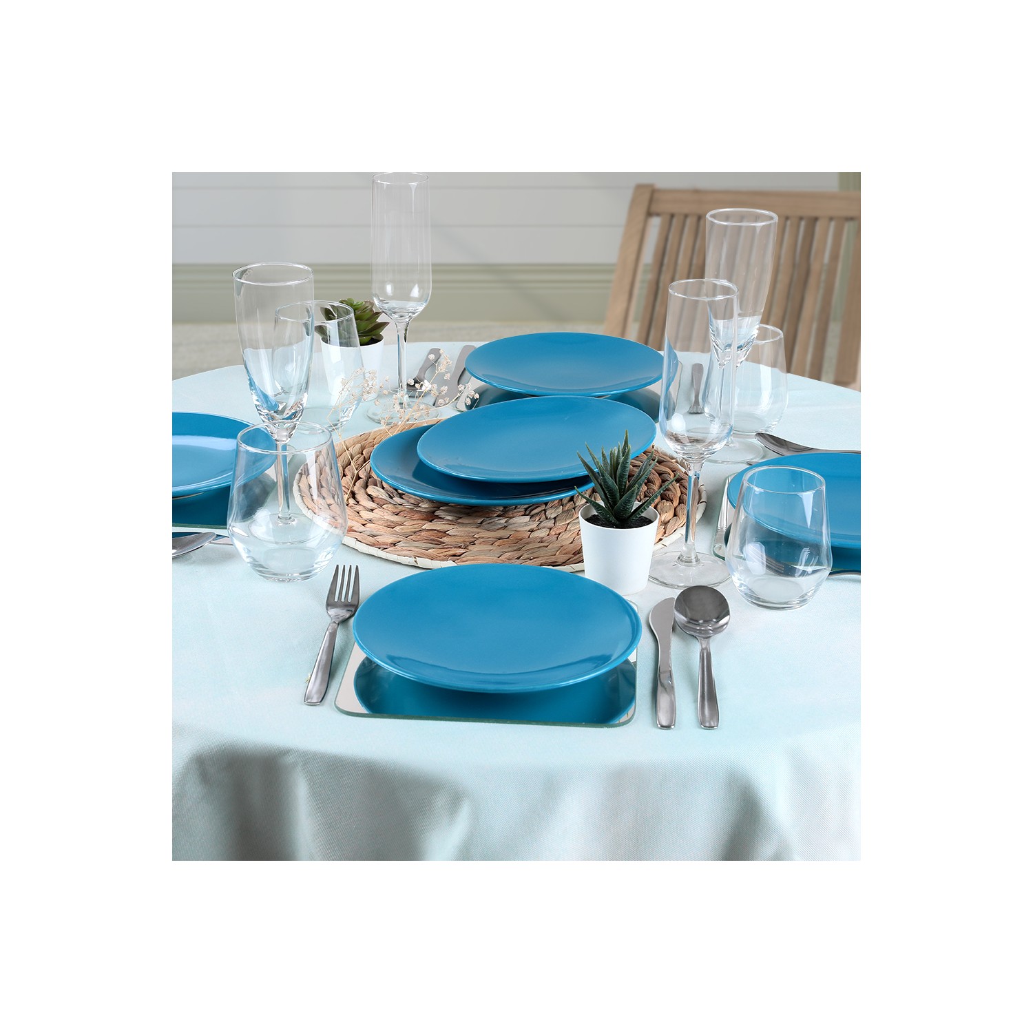 Keramika Mavi Ege Pasta Tabağı 20 Cm 6 Adet Fiyatı