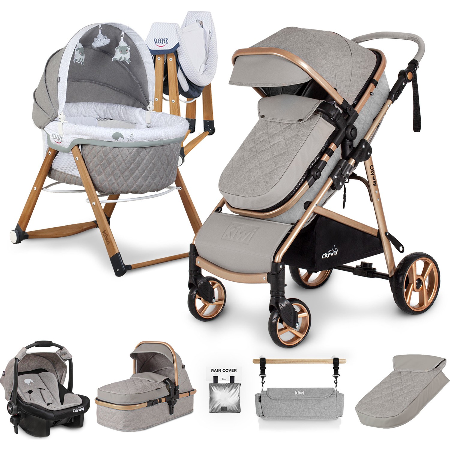 Kiwi 6 In 1 Yenidoğan Set City Way Bebek Arabası ve Sleeper Fiyatı