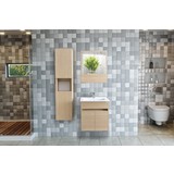 Bagnotti Norma 60 cm Glossmax Safir Meşe Banyo Dolabı