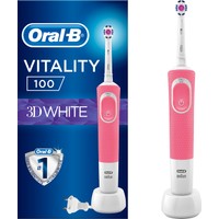 Oral-B Vitality 100 3D White Pembe Şarjlı Diş Fırçası