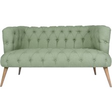 Ze10 Design West Monroe Loveseat İkili Kanape Petrol Yeşili