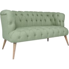 Ze10 Design West Monroe Loveseat İkili Kanape Petrol Yeşili