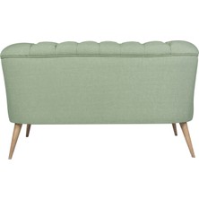 Ze10 Design West Monroe Loveseat İkili Kanape Petrol Yeşili