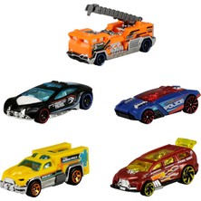 Hot Wheels Beşli Araba Seti - Oyuncak Araba Koleksiyonu, 1:64 Ölçek - 1806