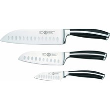 Solingen Şef Bıçak seti GGS-Santoku 3lü Bıçak Seti