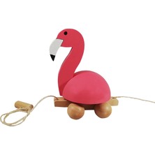 Arda Ahşap Ahşap İpli Çekçek Flamingo Ailesi