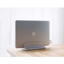 iDock N17 Dikey Genişliği Ayarlı Laptop Macbook Bilgisayar Standı – Gümüş