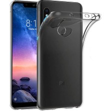 Case 4U Xiaomi Redmi Note 6 Pro Kılıf Süper Silikon Arka Kapak Şeffaf