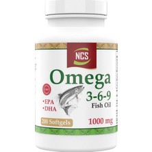 Ncs Omega 3-6-9 Fish Oil 1000MG 200 Softgels