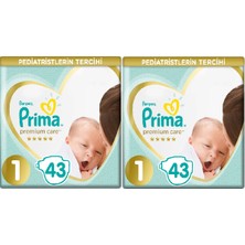 Prima Premium Care 1 Numara 43'lü X 2 86'lı Bebek Bezi