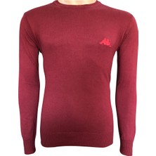 Kappa  Erkek O Yaka Triko Plamb Bordo