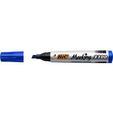 Bic Marker 2300 Kesik Uçlu Permanent Markör Mavi 12'li Kutu
