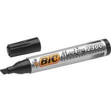 Bic Marker 2300 Kesik Uçlu Permanent Markör Siyah 12'li Kutu