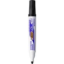 Bic Velleda 1701 Eco Yuvarlak Uçlu Beyaz Tahta Kalemi, Siyah 12'li Kutu