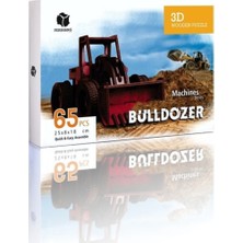 Pershang Buldozer 65 Parça Ahşap 3D Puzzle