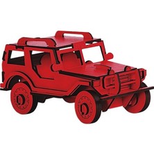 Pershang Jeep 64 Parça Ahşap 3D Puzzle