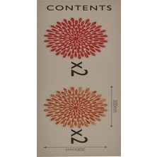 Readyroll Floral Kendinden Yapışkanlı Dekoratif Duvar Süsü