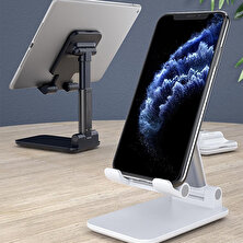 Wlue Masaüstü Katlanabilir Tablet ve Telefon Tutucu Stand Siyah