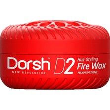 Dorsh D2 150 ml Fire Wax Sertliği 6 Saç Şekillendirici Ürün Maksimum Parlaklık Sağlar