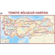 Mepmedya Yayınları Türkiye Bölgeler Haritası 70 x 100 cm