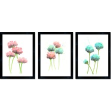 Tablosan Dokulu Tablo Seti Çerçeveli 3lü Set 100 x 40 cm