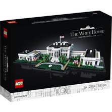 LEGO Architecture Beyaz Saray 21054 -Seyahat; Mimari ve Tarih Meraklısı Yetişkinler İçin Washington Simgesi Koleksiyonluk ve Sergilenebilir Model Yapım Seti  (1483 Parça)