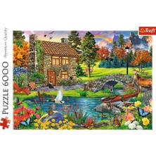 Trefl Cottage In The Mountains Puzzle 6000 Parça