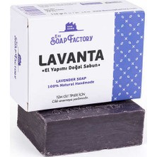 The Soap Factory Klasik Seri El Yapımı Lavanta Sabunu 110 g - Vegan - Lüks - Bütün Cilt Tipleri İçin - Geleneksel Kaynatma Yöntemi - Üstün Cilt Bakımı - Bitkisel